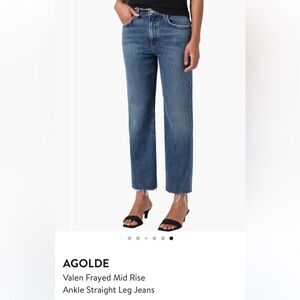 AGOLDE Valen Mid Rise Straight leg Jeans -Solace